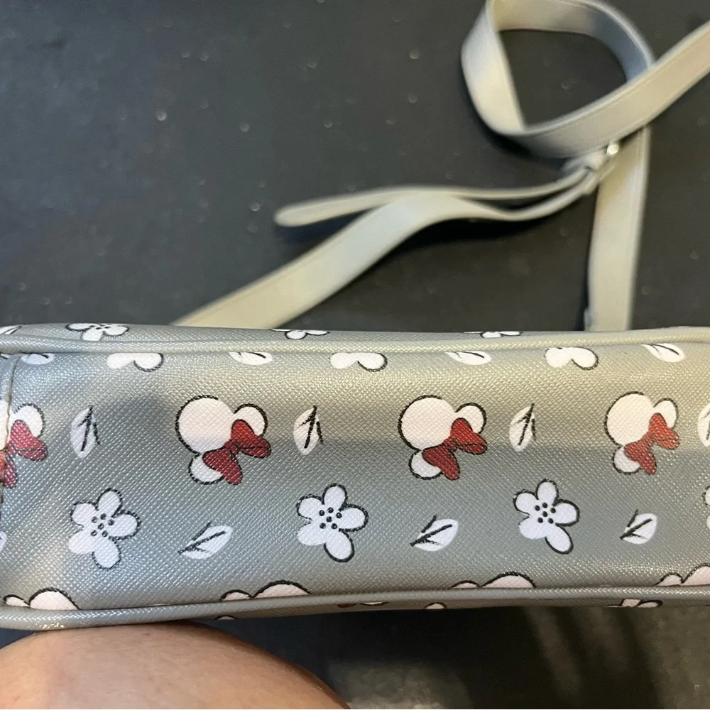 Loungefly Disney Crossbody Bag - Gray with Red and White Accents - Picture 2 of 2